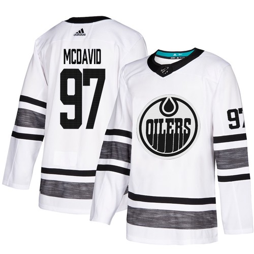 Edmonton Oilers Trikot #97 Connor McDavid Weiß 2019 All-Star Stitched